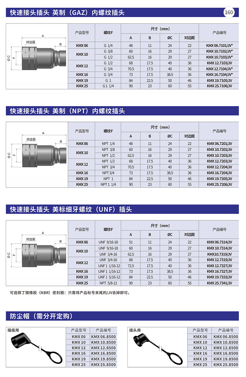 快速接头插头英制(GAZ)内螺纹插头