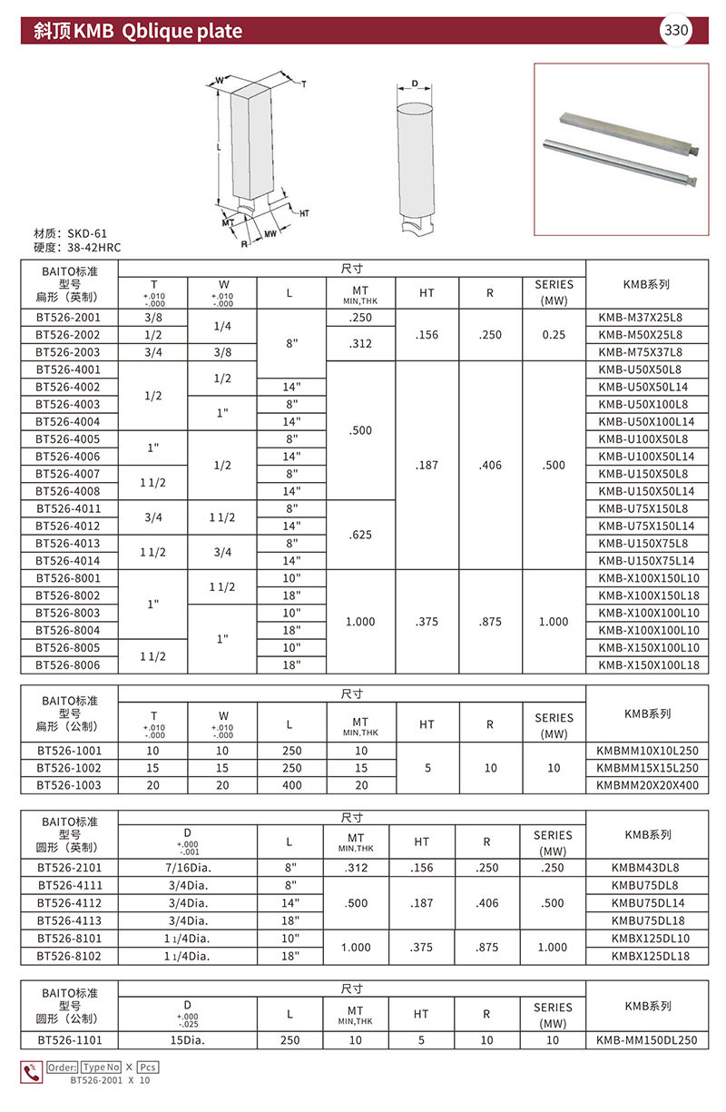 斜顶KMB